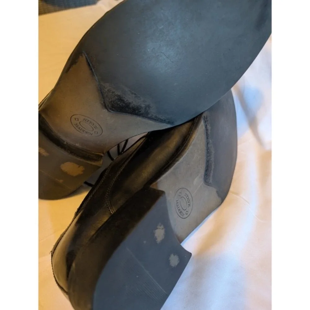 Steve‎ Madden Men's Black Leather Dress Shoes, Size 9